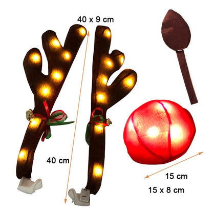 LED Reindeer Car Decoration