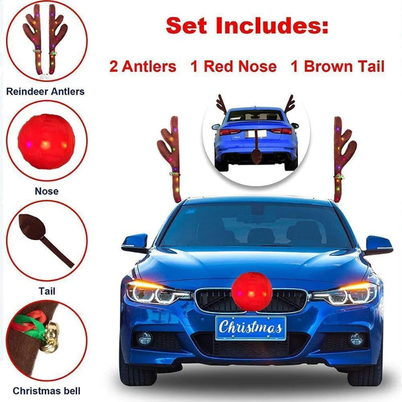 LED Reindeer Car Decoration